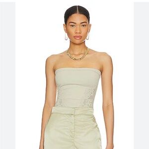 Free People Intimately Strapless Tube Top Light Mint Green Women’s Size Medium